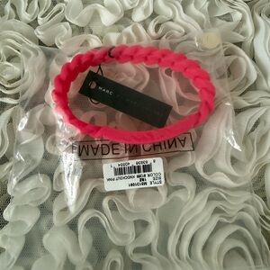 Marc Jacobs Neon Pink Braided Hairband
